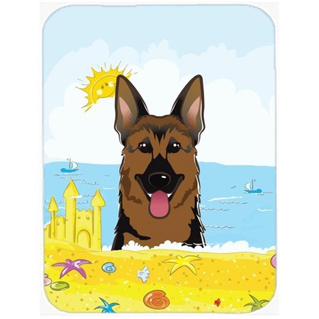 CAROLINES TREASURES German Shepherd Summer Beach Mouse Pad- Hot Pad or Trivet BB2079MP